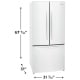 Frigidaire FRFG1723AW French Door Refrigerator