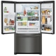 Frigidaire Gallery 36 inch 27.2 cu. ft. Black Stainless Steel French Door Refrigerator (FGHB2867TD)