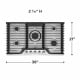 Frigidaire Gallery 36 inch Gas Cooktop (GCCG3648AS)