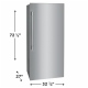 Réfrigérateur (San Congélateurs) Frigidaire Professional 33 pouce 18.9 pi. cu. (PRDA1922AF)