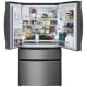 Frigidaire Gallery 36 inch 21.5 cu. ft. Black Stainless Steel French Door Refrigerator (GRMC2273CD)