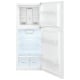 Frigidaire 24 inch 10.1 cu. ft. Top Freezer Refrigerator (FFET1022UW)