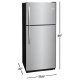 Frigidaire 30 inch 20.3 cu. ft. Top Freezer Refrigerator (FFTR2021TS)