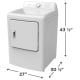 Frigidaire 7 cu. ft. Vented Gas Dryer (FLVG7000AW)