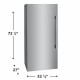 Congélateur verticale Frigidaire Professional 18.9 pi. cu. No (PRDF1922AF)