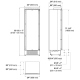 Fulgor Milano F7IRC24O1-L Column Refrigerator