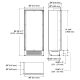 Fulgor Milano F7IRC36O1-L Column Refrigerator