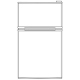 GE GDE03GGKBB 3.10 cu. ft. Top Freezer Refrigerator