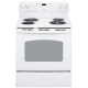 GE 30 inch White Electric Range (JCBP240DMWW)