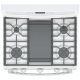 GE Profile 30 inch White Gas Range (PCGB911DEJWW)