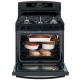 GE 30 inch Black Gas Range (PGB940DEFBB)