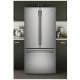 GE 33 inch 18.6 cu. ft. Stainless Steel French Door Refrigerator (GWE19JSLSS)