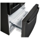 GE Profile 33 inch 17.5 cu. ft. Black Stainless Steel French Door Refrigerator (PYE18HBLKTS)
