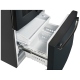 GE 33 inch 17.5 cu. ft. Black French Door Refrigerator (PYE18HEMKDS)