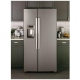 GE 36 inch 25.4 cu. ft. Slate Side by Side Refrigerator (GSS25GMHES)
