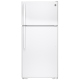 GE 28 inch 14.6 cu. ft. White Top Freezer Refrigerator (GTE15CTHLWW)