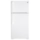 GE 28 inch 15.6 cu. ft. White Top Freezer Refrigerator (GTE16DTNLWW)