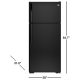 GE GTE16GTHBB 28 inch 15.5 cu. ft. Top Freezer Refrigerator
