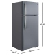 GE 28 inch 17.5 cu. ft. Slate Top Freezer Refrigerator (GTE18GMHES)