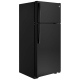 GE 28 inch 17.5 cu. ft. Black Top Freezer Refrigerator (GTE18GTHBB)