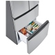 Haier 28 inch 15 cu. ft. Stainless Steel French Door Refrigerator (HRF15N3AGS)