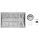 Hauslane Stainless Steel Cabinet Insert (IN-R300SS-44)