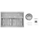 Hauslane Stainless Steel Cabinet Insert (IN-R200SS-42)