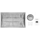 Hauslane Stainless Steel Cabinet Insert (IN-R300SS-40)