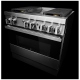 JennAir Noir 36 inch Stainless Steel Dual Fuel Range (JDRP536HM)