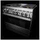 JennAir Noir 36 inch Stainless Steel Dual Fuel Range (JDSP536HM)