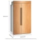 Built In Refrigerator KitchenAid KBSN748TPA 48 pouce Accepte les panneaux personnalisés 30 pi. cu.