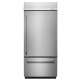 Réfrigérateur à congélateur inférieur Inox KitchenAid (KBBL206ESS)