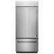 KitchenAid 36 inch 20.9 cu. ft. Custom Panel Ready Panel Ready Bottom Freezer Refrigerator (KBBL306EPA)