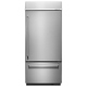 Réfrigérateur à congélateur inférieur KitchenAid KBBR306EPA 36 pouce 20.9 pi. cu. Accepte les panneaux personnalisés