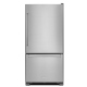 KitchenAid 30 inch 18.7 cu. ft. Stainless Steel Bottom Freezer Refrigerator (KRBR109ESS)