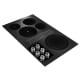KitchenAid 36 inch Black Electric Cooktop (KCED606GBL)