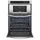 KitchenAid 30 inch Black Microwave Wall Oven Combo (KEMS309BBL)