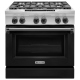 Cuisinière KitchenAid KDRS467VBK 36 pouce