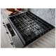 Cuisinière à Gaz Inox noir KitchenAid (KSGG700EBS)