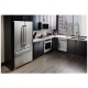 KitchenAid 36 inch 20 cu. ft. French Door Refrigerator (KRFC300EBL)