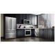 KitchenAid 36 inch 20 cu. ft. Black French Door Refrigerator (KRFC300EBL)