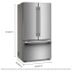 KitchenAid KRFC336SPS 36 inch 24.8 cu. ft. Refrigerator