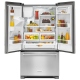KitchenAid 36 inch 19.7 cu. ft. White French Door Refrigerator (KRFC400EWH)