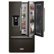 Réfrigérateur à portes françaises Inox noir KitchenAid (KRFC804GBS)