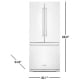 KitchenAid KRFF300EWH 30 inch 19.7 cu. ft. Refrigerator