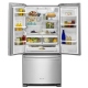 KitchenAid 33 inch 22.1 cu. ft. Black Stainless Steel French Door Refrigerator (KRFF302EBS)