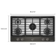 KitchenAid KCGK536SBE 36 inch Cooktop