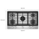 KitchenAid KCGK536SSS 36 inch Cooktop