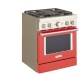KitchenAid 30 inch Red Dual Fuel Range (KFDC500JPA)