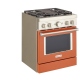 Cuisinière à Biénergie Orange KitchenAid (KFDC500JSC)